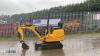 2021 JCB 8008CT rubber tracked excavator (s/n 2970384) with bucket, blade, piped & expanding tracks - 2