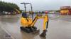 2021 JCB 8008CT rubber tracked excavator (s/n 2970384) with bucket, blade, piped & expanding tracks - 6