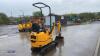 2021 JCB 8008CT rubber tracked excavator (s/n 3041824) with bucket, blade, piped & expanding tracks - 5