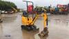 2021 JCB 8008CT rubber tracked excavator (s/n 3041824) with bucket, blade, piped & expanding tracks - 7