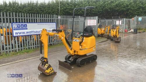 2021 JCB 8008CT rubber tracked excavator with bucket, blade, piped & expanding tracks