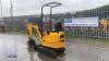 2021 JCB 8008CT rubber tracked excavator with bucket, blade, piped & expanding tracks - 3