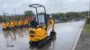 2021 JCB 8008CT rubber tracked excavator with bucket, blade, piped & expanding tracks - 5