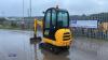 2013 JCB 801.8 rubber tracked excavator (s/n 02074107) with bucket, blade, piped, expanding tracks, cab & Q/hitch - 3