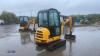 2013 JCB 801.8 rubber tracked excavator (s/n 02074106) with bucket, blade, piped, expanding tracks, cab & Q/hitch - 5