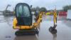 2013 JCB 801.8 rubber tracked excavator (s/n 02074106) with bucket, blade, piped, expanding tracks, cab & Q/hitch - 6