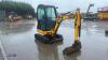 2013 JCB 801.8 rubber tracked excavator (s/n 02074106) with bucket, blade, piped, expanding tracks, cab & Q/hitch - 7