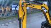 2013 JCB 801.8 rubber tracked excavator (s/n 02074106) with bucket, blade, piped, expanding tracks, cab & Q/hitch - 11