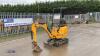 2021 JCB 8008CT rubber tracked excavator (s/n 3041759) with bucket, blade, piped & expanding tracks