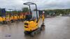 2021 JCB 8008CT rubber tracked excavator (s/n 3041759) with bucket, blade, piped & expanding tracks - 5