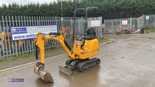 2021 JCB 8008CT rubber tracked excavator (s/n 3041822) with bucket, blade, piped & expanding tracks