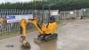 2021 JCB 8008CT rubber tracked excavator (s/n 3041822) with bucket, blade, piped & expanding tracks