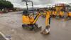 2021 JCB 8008CT rubber tracked excavator (s/n 3041815) with bucket, blade, piped & expanding tracks - 7