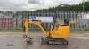 2021 JCB 8008CT rubber tracked excavator (s/n 3041762) with bucket, blade, piped & expanding tracks - 2