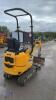 2021 JCB 8008CT rubber tracked excavator (s/n 3041857) with bucket, blade, piped & expanding tracks - 6