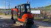 2016 KUBOTA KX61-3 rubber tracked excavator (s/n 2083184) with bucket, blade, piped & Q/hitch - 3