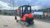 2016 KUBOTA KX61-3 rubber tracked excavator (s/n 82578) with bucket, blade & piped - 3