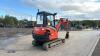 2016 KUBOTA KX61-3 rubber tracked excavator (s/n 82578) with bucket, blade & piped - 5