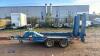 IFOR WILLIAMS GH94 2.7t twin axle plant trailer (TR355) - 2