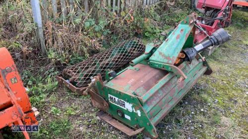 MAJOR 1.5m stone burier c/w rear mesh roller c/w Pto shaft