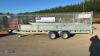 2024 IFOR WILLIAMS LM166 3.5t twin axle trailer c/w internal lashing points, LED lights, 8ft ramps, sides (35880) - 2