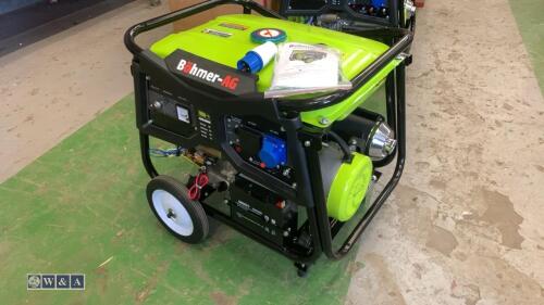 BOHMER-AG 7000K-e 9.5kva 240v electric start petrol generator (unused)