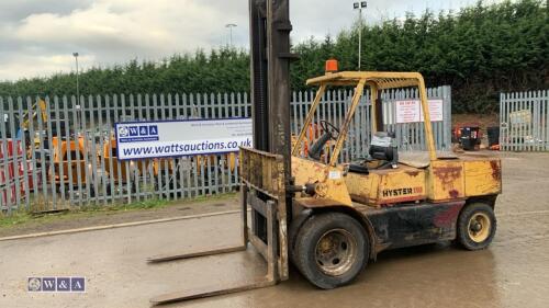 HYSTER H110 5t diesel driven forklift truck (02821D) with dual wheels with duplex mast