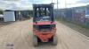 2007 LINDE H20 2t gas driven forklift truck (s/n 403622) with duplex mast & side-shift - 4