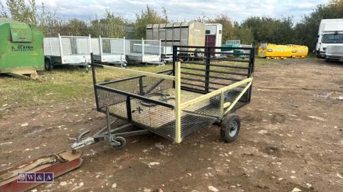 Single axle mesh trailer