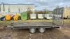 WESSEX 12 x 6 2.6t twin axle beavertail trailer - 2