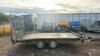 WESSEX 12 x 6 2.6t twin axle beavertail trailer - 6