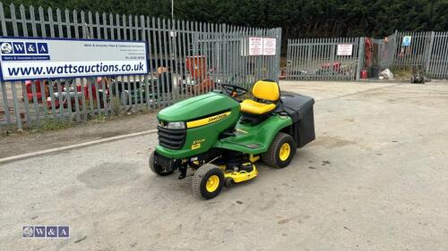 2007 JOHN DEERE X300R hydrostatic petrol ride on mower c/w collector (s/n 088255)