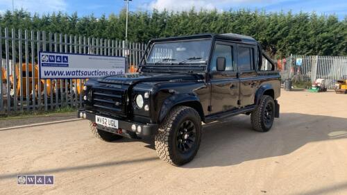 2002 LAND ROVER DEFENDER 110 TD5 4x4 5-seater, 5-speed, electric windows, full leather, rear roll bar, B F Goodrich All Terrain tyres (MV52 UGL)(MoT 8th May 2025)(V5, MoT & other history in office)