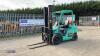 2013 MITSUBISHI FG25N 2.5t gas driven forklift truck (s/n 53566) with duplex mast & side-shift