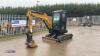 2022 SANY SY26U rubber tracked excavator with bucket, blade, piped & Q/hitch (s/n5110024N3P10246