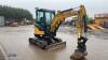 2022 SANY SY26U rubber tracked excavator with bucket, blade, piped & Q/hitch (s/n5110024N3P10246 - 7