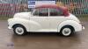 1960 MORRIS MINOR 1000 convertible (4073 RF)(Old style registration document & some history in office) - 2