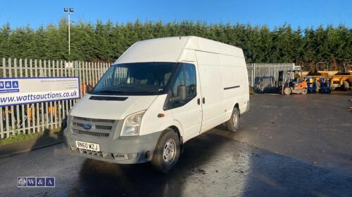 2010 FORD TRANSIT 115 T350L RWD van (BN60 WZJ)(MoT 23rd September 2025)(MoT in office)