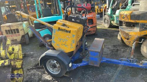 BENFORD diesel single drum vibrating roller c/w trailer