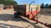 Single axle high lift dropside trailer c/w grain shoot - 4