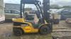 2010 CATERPILLAR GP25 2.5t gas driven forklift truck with duplex mast & side-shift - 2