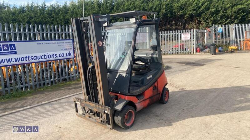 2001 LINDE H20D 2t diesel driven forklift truck (M02977) with duplex mast & side-shift