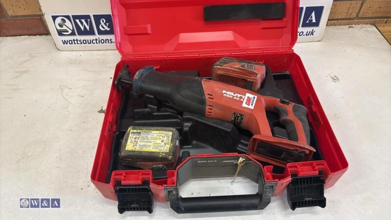 HILTI WSR22-A cordless reciprocating saw c/w case