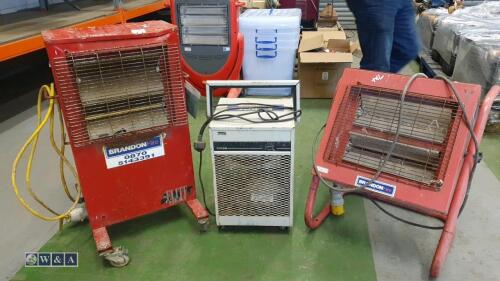 2 x heaters & dehumidifier