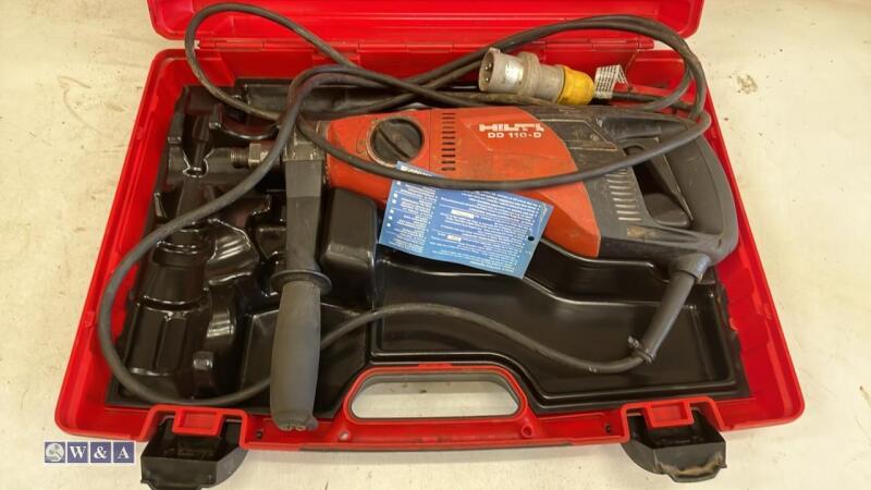 HILTI DD110 110v diamond core drill c/w case