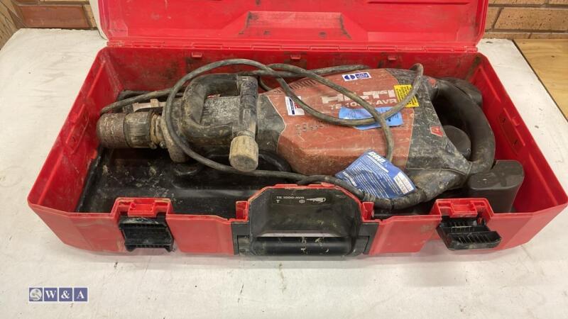 HILTI TE1000AVR 110v SDS breaker c/w case