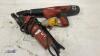 HILTI DX5 stud gun & 110v angle grinder