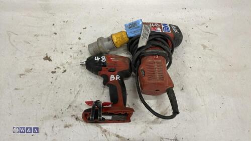 HILTI 110v jigsaw & cordless impact wrench