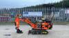 2024 HUAWAI HE10B rubber tracked excavator (s/n 24040036) with bucket, blade & piped - 2