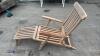 Teak steamer chair